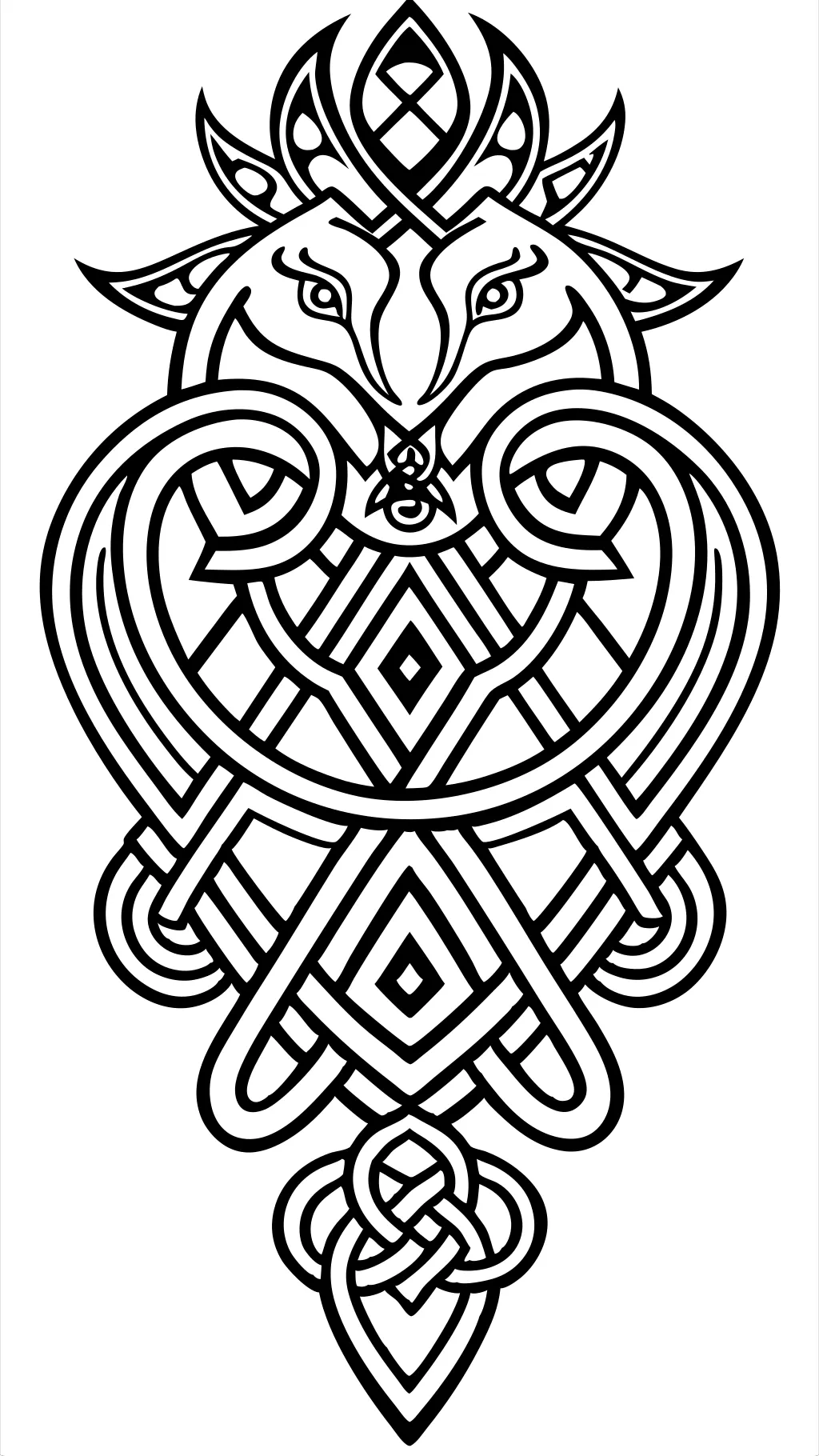 celtic design coloring pages